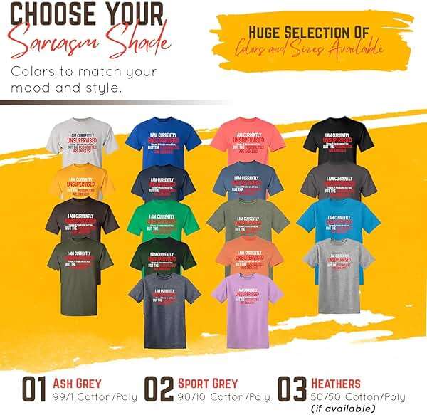 I'm Currently Unsupervised Novelty Graphic Sarcastic Humorous Mens Funny T Shirt - Image 3