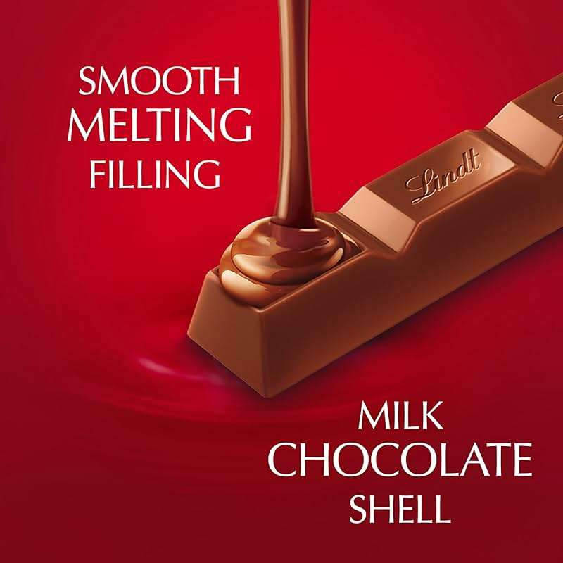 Lindt LINDOR Milk Chocolate Truffle Bar, Chocolate Candy Bar with Smooth Center, 1.3 oz. (24 Pack) - Image 4