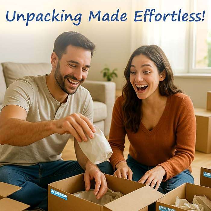 600 Home Moving Labels for 3 Bedroom House — 12 Color-Coded Room Labels (50 Each) + Fragile Stickers for Moving Boxes, Supplies, Wardrobe Boxes, Apartment Moves - Image 8