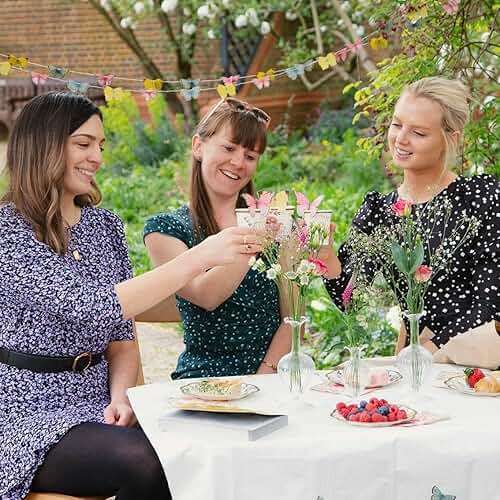 Talking Tables Fairy Bunting Banner | Great for Girls Tea Party, Birthday and Decor | Pink, Paper, 3M - Image 2
