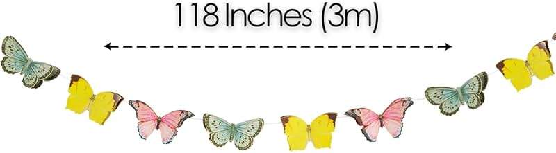 Talking Tables Fairy Bunting Banner | Great for Girls Tea Party, Birthday and Decor | Pink, Paper, 3M - Image 3