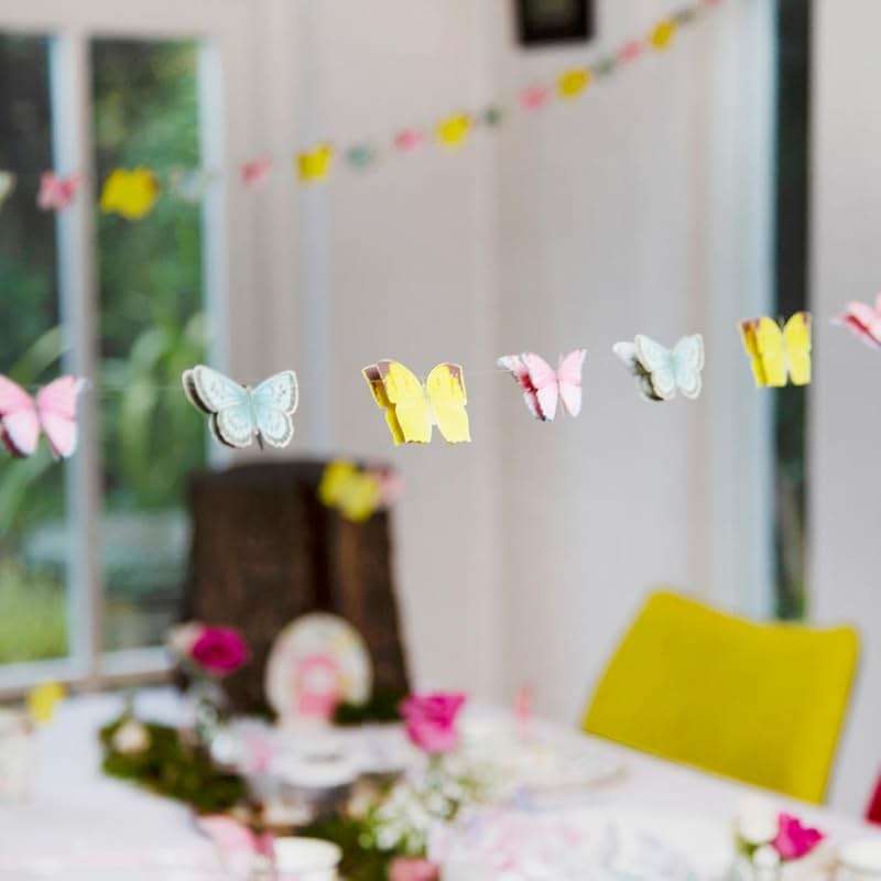 Talking Tables Fairy Bunting Banner | Great for Girls Tea Party, Birthday and Decor | Pink, Paper, 3M - Image 6