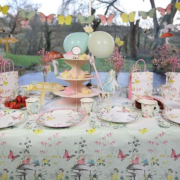 Talking Tables Fairy Bunting Banner | Great for Girls Tea Party, Birthday and Decor | Pink, Paper, 3M - Image 8