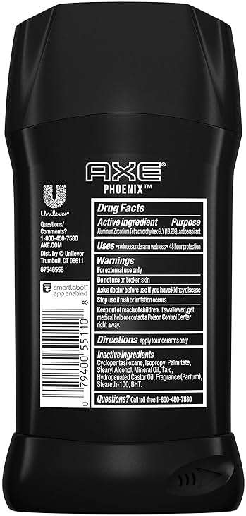 AXE Antiperspirant Deodorant for Men Phoenix 4PK 48H Sweat & Odor Protection for Long Lasting Freshness, Crushed Mint & Rosemary Men's Deodorant 2.7 oz - Image 2