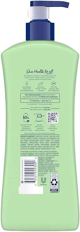 Vaseline Intensive Care Body Lotion for Dry Skin Soothing Hydration Lotion Made with Ultra-Hydrating Lipids + 1% Aloe Vera Extract to Refresh Dehydrated Skin 20.3 oz, Pack of 3 (packaging May Vary) - Image 2