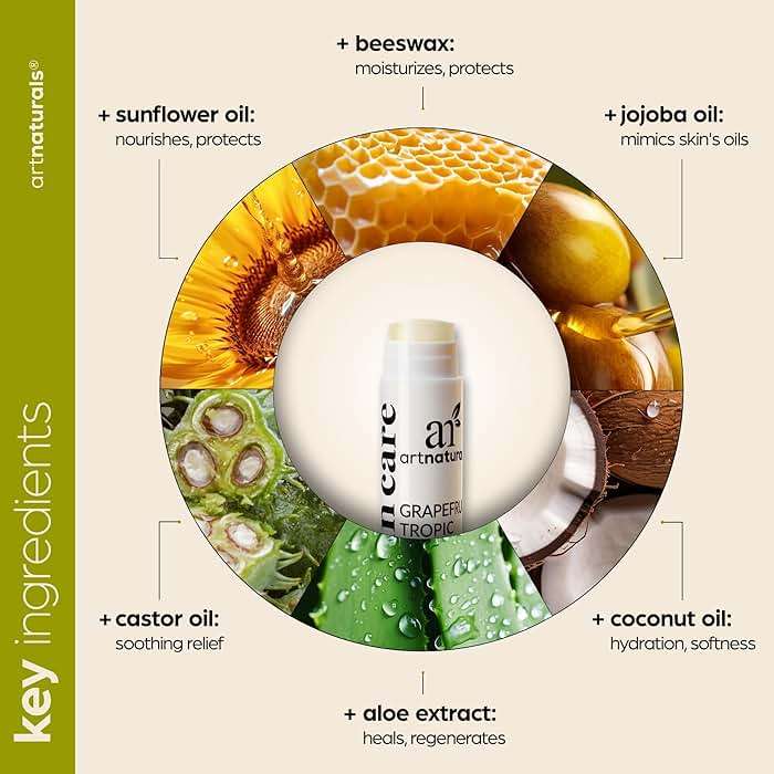 ArtNaturals Beeswax Lip Balm Gift Set – 6 Pack Assorted Flavors with Coconut Oil, Aloe & Jojoba Oil – Hydrating, Nourishing, Natural Lip Care - Image 4