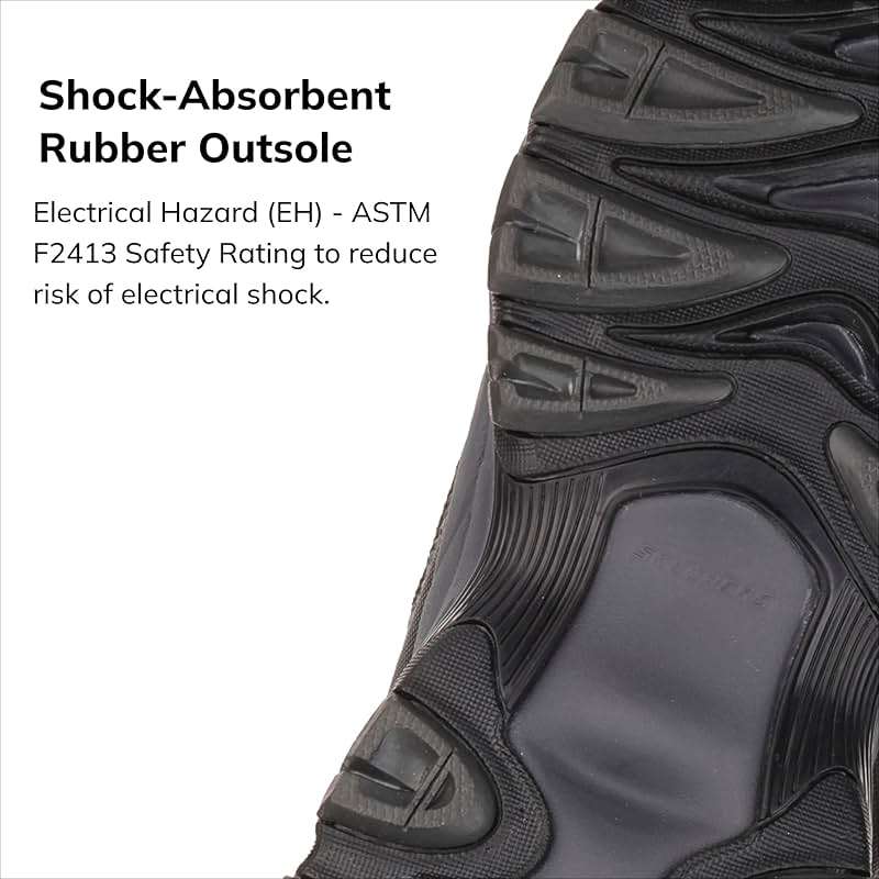 Skechers Men's Cankton Steel Toe Construction Shoe - Electrical Hazard Rated, Memory Foam - Image 3