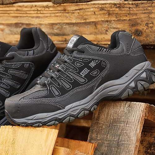 Skechers Men's Cankton Steel Toe Construction Shoe - Electrical Hazard Rated, Memory Foam - Image 8