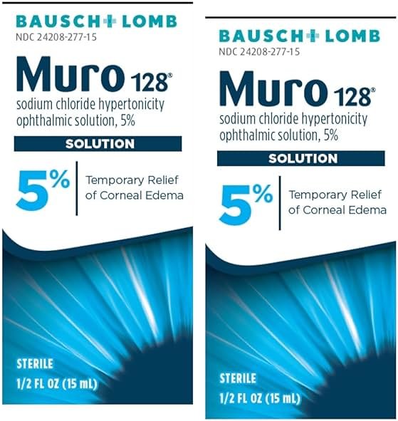 Bausch & Lomb Muro 128 Solution 5% 15 mL (Pack of 2) - Product Image
