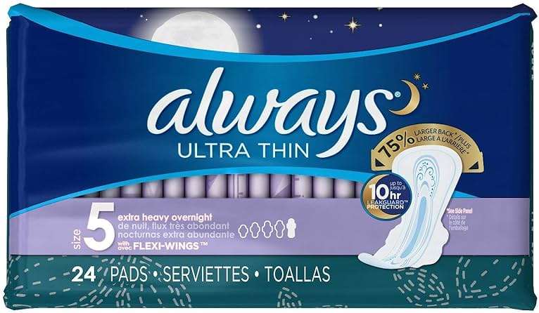 Always Pads Ultra Thin Size 5-24 Count (3 Pack) - Image 1
