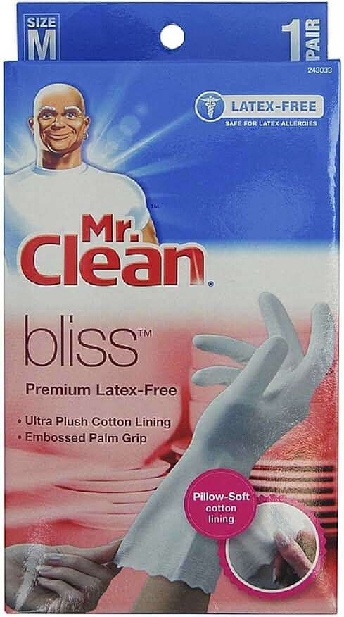 Mr. Clean Bliss Premium Latex-Free Gloves, Medium 1 pair (Pack of 5) - Image 1