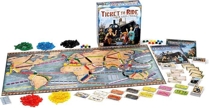 Asmodee Ticket to Ride Rails & Sails Board Game - Train Route-Building Strategy Game, Family Fun for Kids & Adults, Ages 10+, 2-5 Players, 90-120 Minute Playtime - Image 5