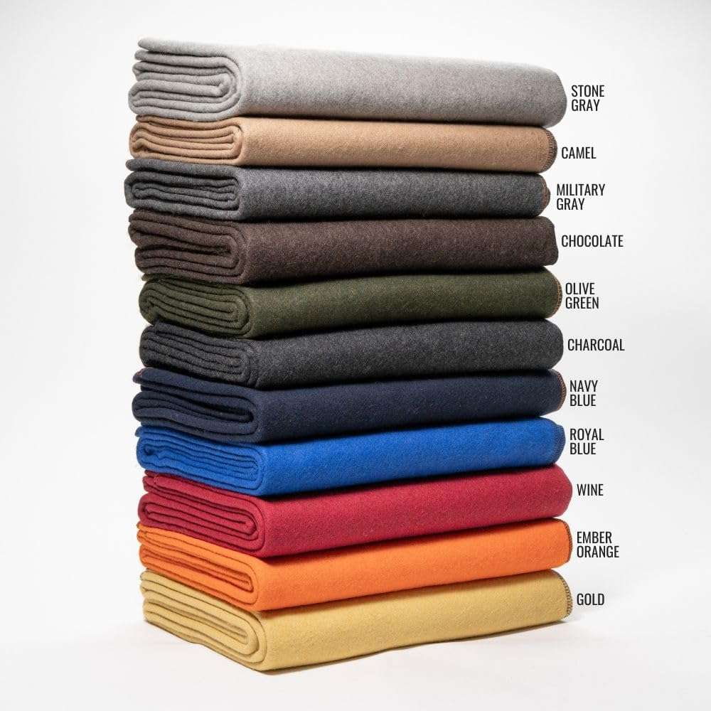 Arcturus Military Wool Blanket - Warm, Thick, Washable - Great for Outdoors, Camping, Stadium Blanket, Picnics, Travel - Car & Bushcraft Survival Kits - Image 6
