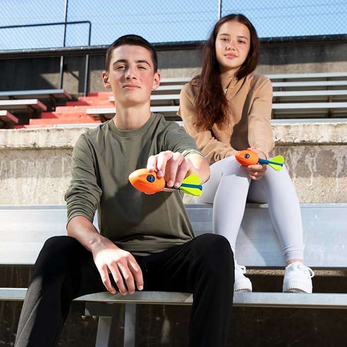 NERF Vortex Mini Aero Howler Foam Football - NERF Soft Mini Vortex Football for Long-Distance Throws - Perfect for Pool + Beach Ball - Kids Aero Howler Whistle Foam Ball - Image 2