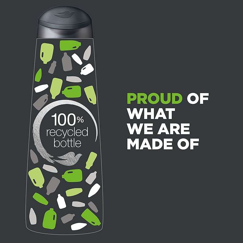 DOVE MEN + CARE Fortifying 2-in-1 Shampoo and Conditioner Fresh and Clean with Caffeine 4 Count For Everyday Care Helps Strengthen and Nourish Hair 12 oz - Image 7