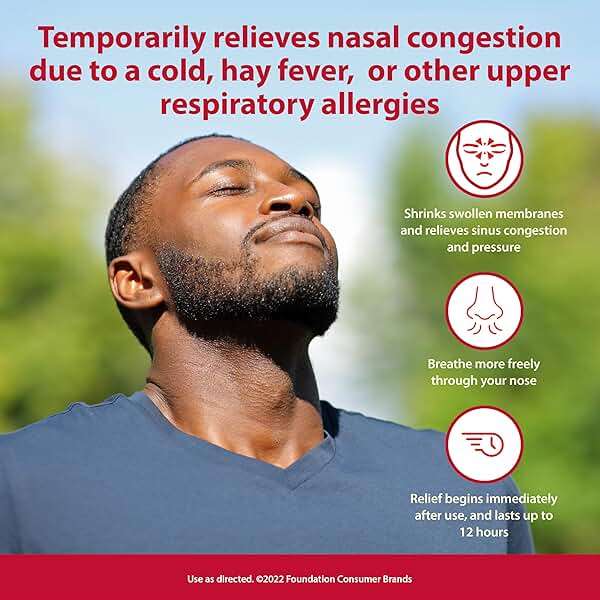 Dristan 12-Hour Nasal Spray Decongestant, Fast-Acting Sinus and Nasal Congestion Relief from Colds, Hay Fever and Allergies, Oxymetazoline HCI, Nose Spray Decongestant, .5 Fl oz - Image 3
