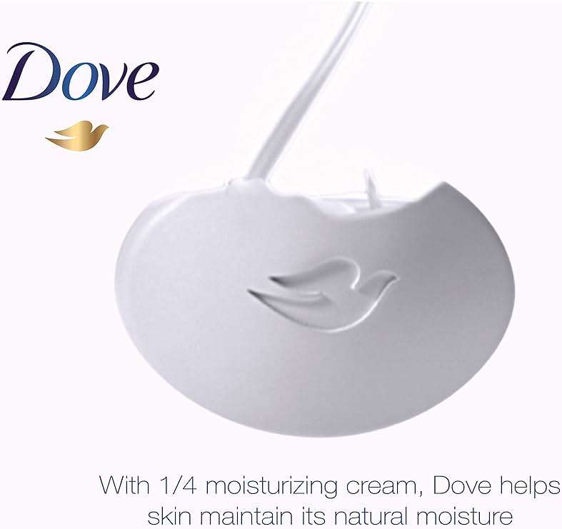 Dove Beauty Bar More Moisturizing than Bar Soap White Effectively Washes Away Bacteria, Nourishes Your Skin 3.75 oz 20 Bars - Image 9