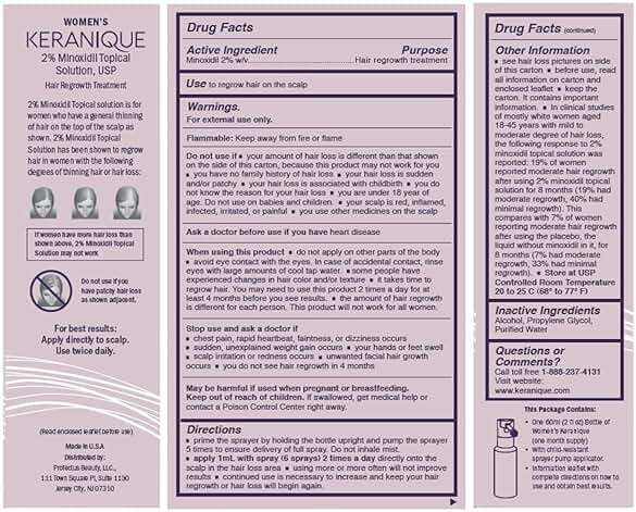 Keranique Hair Regrowth Treatment for Women - 2% Minoxidil for Hair Growth & Thickening - Topical Solution Scalp Treatment for Hair Loss & Thinning w/ Precision Spray Applicator - 2 Fl Oz - Image 8