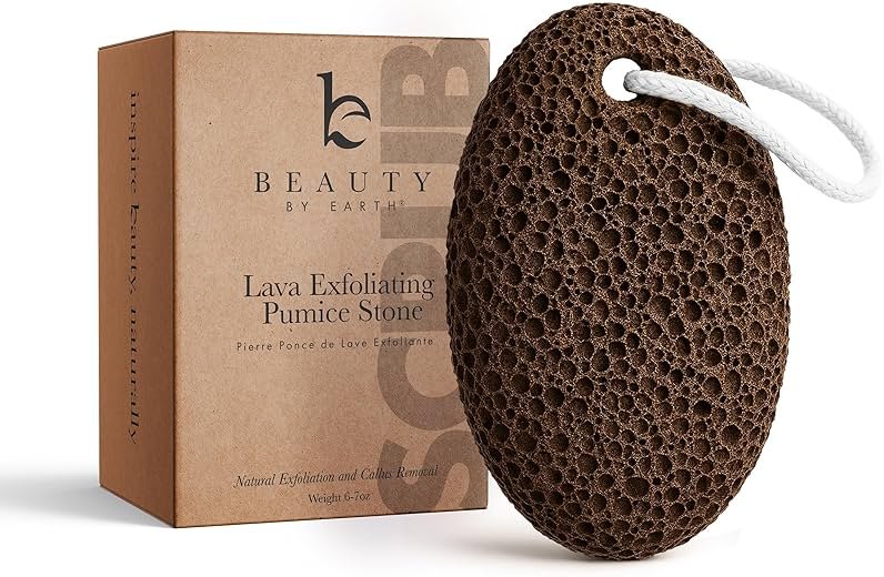 Pumice Stone for Feet - Natural Lava Stone Foot Exfoliator, Callus Remove for Feet, Hands & Dead Skin, Foot Scrubber for Pedicure & Cracked Heels, Strong & Durable Design for Smooth & Soft Feets - Product Image