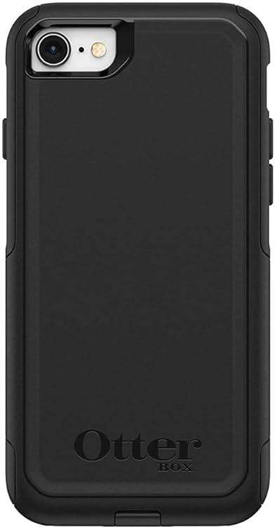 OtterBox iPhone SE 3rd & 2nd Gen, iPhone 8 & iPhone 7 (not Compatible with Plus Sized Models) Commuter Series Case - Black, Slim & Tough, Pocket-Friendly, with Port Protection - Image 1