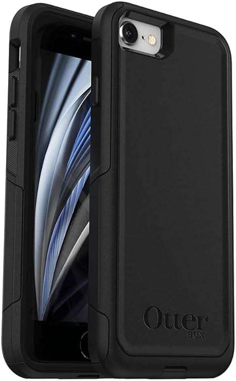 OtterBox iPhone SE 3rd & 2nd Gen, iPhone 8 & iPhone 7 (not Compatible with Plus Sized Models) Commuter Series Case - Black, Slim & Tough, Pocket-Friendly, with Port Protection - Image 2