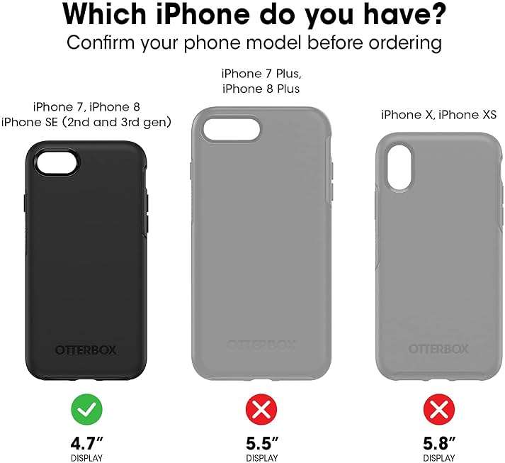 OtterBox iPhone SE 3rd & 2nd Gen, iPhone 8 & iPhone 7 (not Compatible with Plus Sized Models) Commuter Series Case - Black, Slim & Tough, Pocket-Friendly, with Port Protection - Image 7