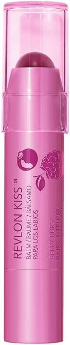 Revlon Kiss Tinted Lip Balm with SPF 20, Hydrating, Flavored, Infused with Natural Fruit Oils, 035 Berry Burst, 0.09 oz - Image 7