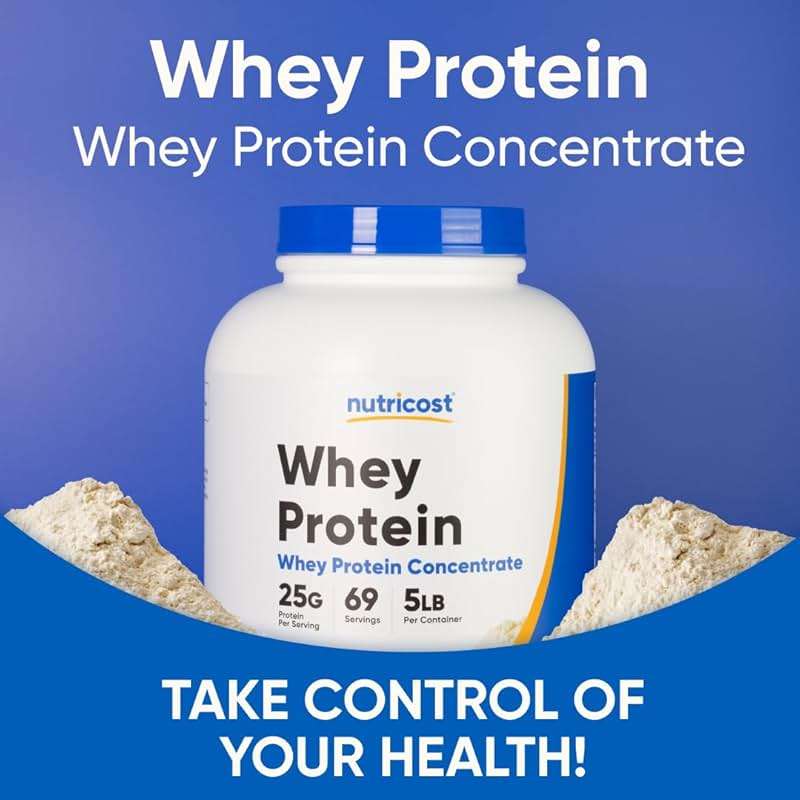 Nutricost Whey Protein Powder, Unflavored, 5 pounds - from Whey Protein Concentrate - Image 5