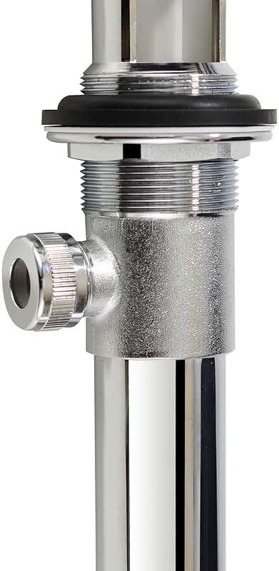 Purelux Bathroom Sink Drain Stopper Assembly with Lift Rod and Overflow, Chrome Finish - Image 6