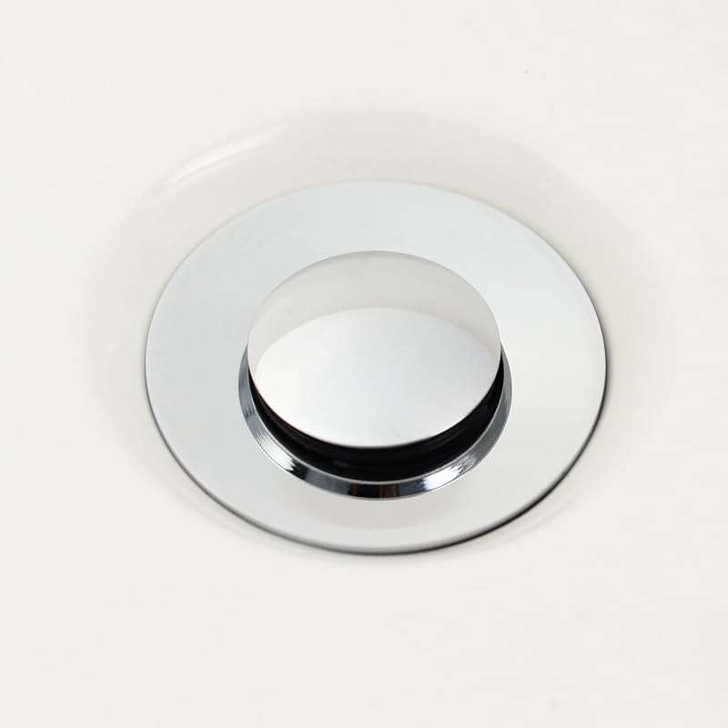 Purelux Bathroom Sink Drain Stopper Assembly with Lift Rod and Overflow, Chrome Finish - Image 7