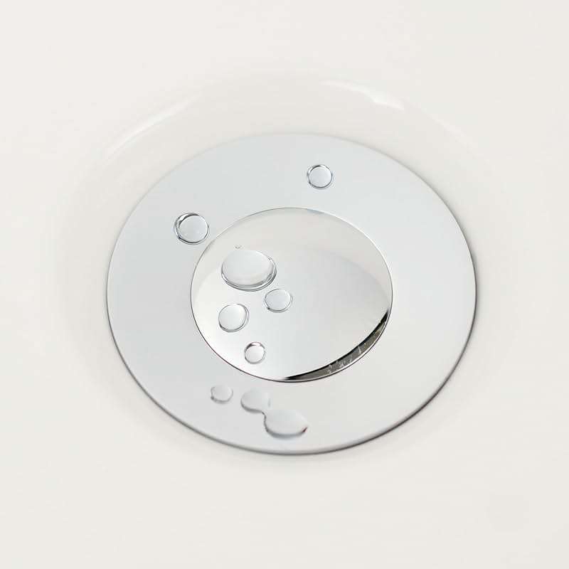 Purelux Bathroom Sink Drain Stopper Assembly with Lift Rod and Overflow, Chrome Finish - Image 8