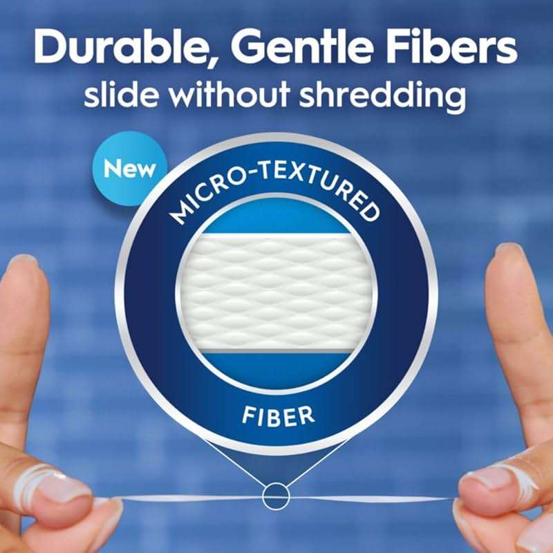 Oral-B Glide Deep Clean Dental Floss, Cool Mint, 6 Pack (262.4 YD Total) - Shred-Resistant Smooth Dental Tape for Tight Spaces - Image 3