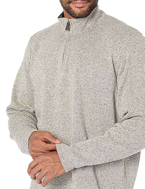 Wrangler Authentics Men's Long Sleeve Fleece Quarter-zip - Image 3