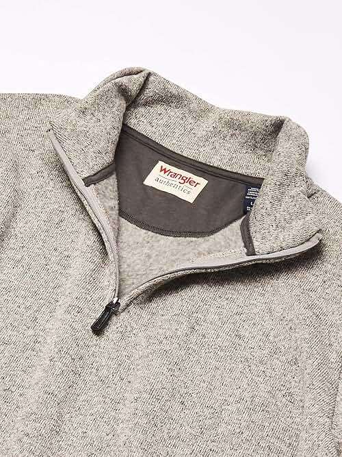 Wrangler Authentics Men's Long Sleeve Fleece Quarter-zip - Image 9
