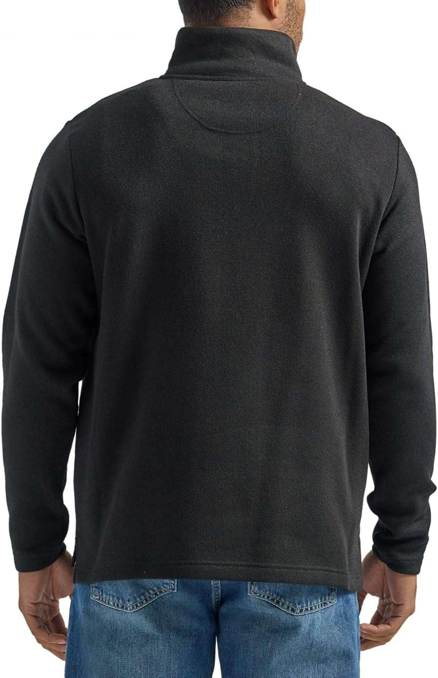 Wrangler Authentics Men's Long Sleeve Fleece Quarter-zip - Image 2
