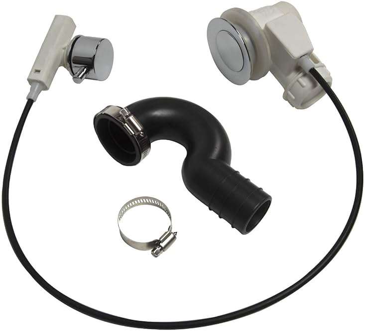 Drain Assembly 006 for Shampoo Bowl, Pedicure Spa, Sink Replacement Part for Salon, Barber Shop Spa, Rehab - Image 1