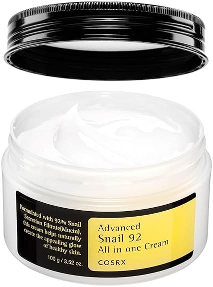 COSRX Snail Mucin 92% Face Moisturizer, 3.52 Oz, Lightweight Moisturing Cream for Soft, Glowy Skin, Korean Skin Care, Korean Moisturizer Face Cream - Product Image