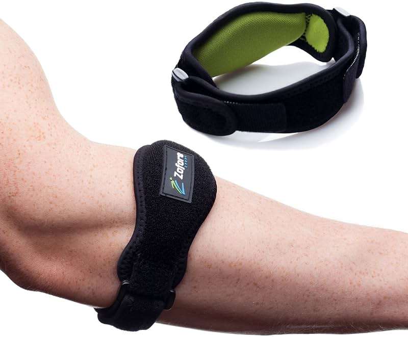 Tennis Elbow Brace With Compression Pad (2-Count) - Effective Pain Relief for Tennis & Golfer’s Elbow for Men & Women - Image 1