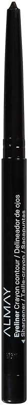 Almay All-Day Eyeliner Pencil, Smudge Proof, Waterproof Eye Makeup, Hypoallergenic, Built-In Sharpener, 205 Black, 0.01 oz - Image 3