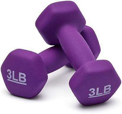 Amazon Basics Neoprene Dumbbell Hand Weights for Exercise and Muscle Toning - Image 3