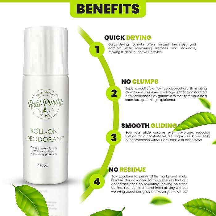 Real Purity, (2 Pack) Roll-On Deodorant - Image 2