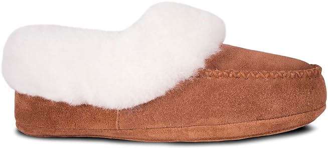 Cloud Nine Women’s Australian Sheepskin Booties for Women - Cowhide Suede Upper, Leather & Rubber Sole Women's Slippers - Image 1