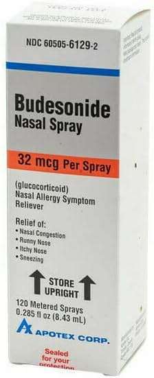 Budesonide Nasal Spray, 32 mcg - Packaging May Vary - Image 1