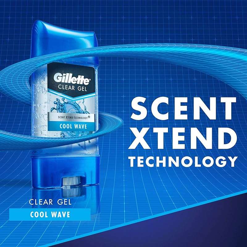 Gillette Antiperspirant Deodorant for Men, Cool Wave Scent, Clear Gel, 3.8 Oz (Pack of 3) - Image 6