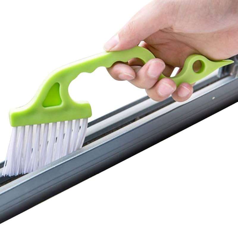 Trycooling Hand-held Groove Gap Cleaning Tools Door Window Track Kitchen Cleaning Brushes (Random Color-Blue, Green, Pink) (1 Pc) - Image 1