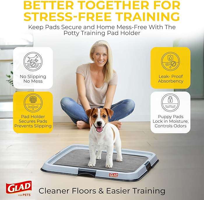 Glad for Pets Black Charcoal Puppy Pads - 6-Layer Leak-Proof Construction, Activated Carbon Odor Control, Pheromone Attractant - Disposable Dog Pee Pads for Potty Training, 23 x 23 in, 100 Count - Image 11