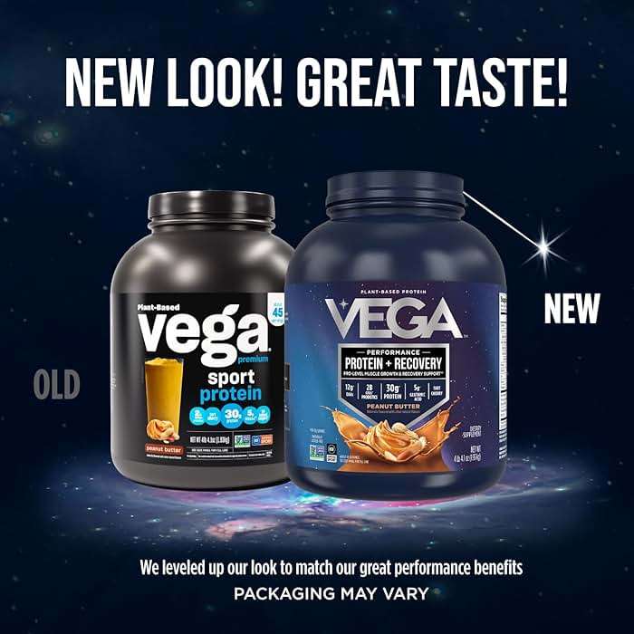 Vega Sport Vegan Protein Powder + Recovery - 30g Plant Based Protein per Serving, Chocolate, 45 Servings, 5g BCAAs, Probiotics, NSF Certified, For Shakes & Smoothies, 4.4lbs (Packaging May Vary) - Image 2