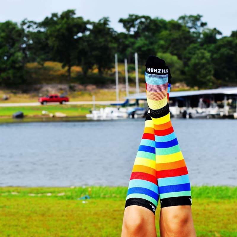 NEWZILL Medical Compression Socks for Women & Men Circulation 20-30 mmHg, Best Support for Running Athletic Cycling Nursing Travel Work and Fitness - Image 4