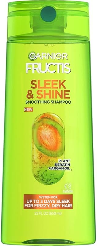 Garnier Fructis Sleek & Shine Shampoo, Frizzy, Dry, Unmanageable Hair, 22 fl. oz.(Packaging May Vary) - Product Image