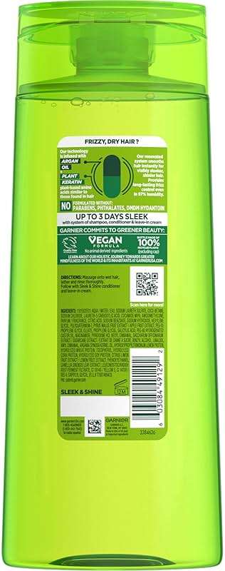 Garnier Fructis Sleek & Shine Shampoo, Frizzy, Dry, Unmanageable Hair, 22 fl. oz.(Packaging May Vary) - Image 11